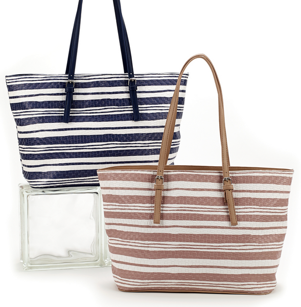 Bags - Nautical Woven Tote Bag Beige - Girl Intuitive - Christian Livingston -