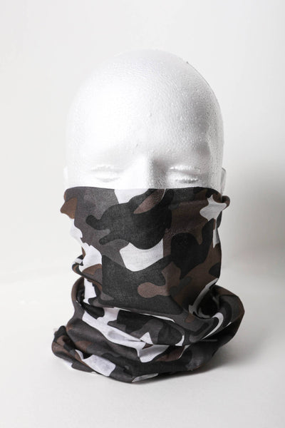 Mask - Unisex Neck Gaiter - Girl Intuitive - Leto - One Size / Gray
