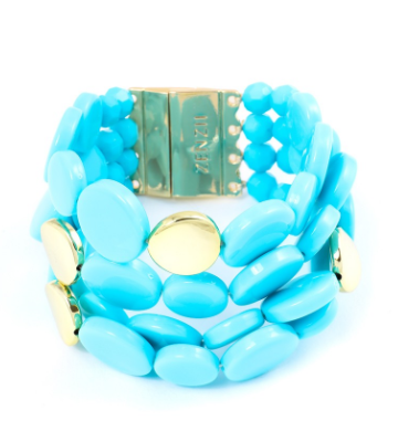 bracelet - Oh My Dots! Beaded Bracelet - Girl Intuitive - Zenzii - Blue