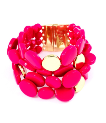 bracelet - Oh My Dots! Beaded Bracelet - Girl Intuitive - Zenzii - Pink
