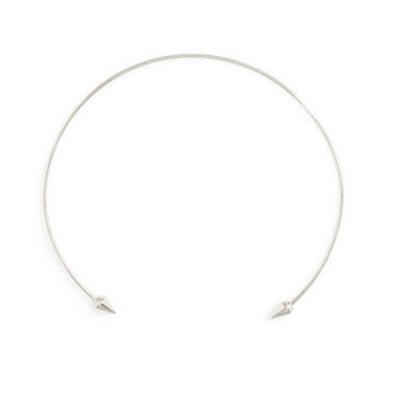 Necklace - Open Front Choker in Silver - Girl Intuitive - Zenzii -