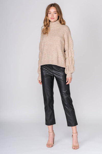 Sweater - Oversized Sweater with Sleeve Detail - Girl Intuitive - Fore Collection -