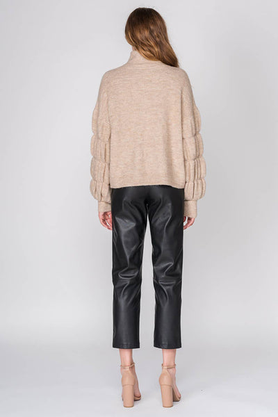 Sweater - Oversized Sweater with Sleeve Detail - Girl Intuitive - Fore Collection -