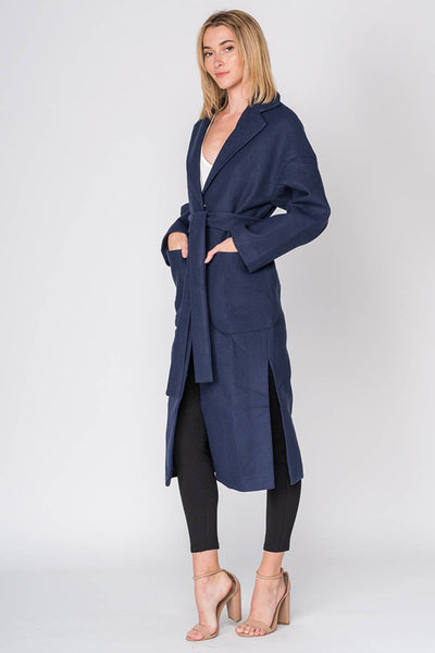 Coat - Oversized Suede Trench Coat - Girl Intuitive - Fore Collection -