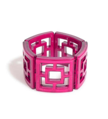 bracelet - Peeking Through Bracelet - Girl Intuitive - Zenzii - Hot Pink