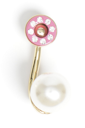 earrings - Pink and Pearl Earring Studs - Girl Intuitive - Zenzii -