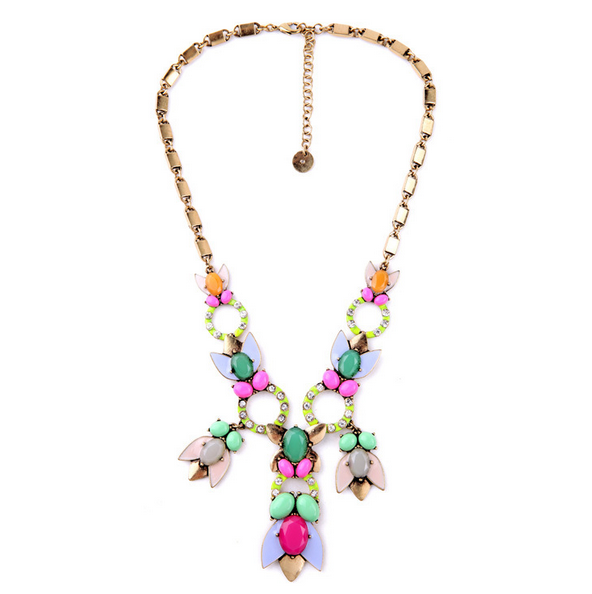 Necklace - Pretty Petals Statement Necklace - Girl Intuitive - Girl Intuitive -
