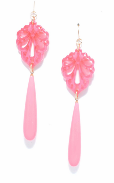 earrings - Pushing Petals Earrings - Girl Intuitive - Zenzii - Pink