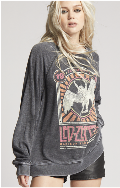 Sweatshirts - Recycled Karma Led Zeppelin Madison Sq Garden Sweatshirt - Girl Intuitive - Recycled Karma -