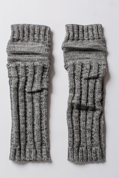 Gloves - Ribbed Arm Warmers - Girl Intuitive - Leto - OS / Gray