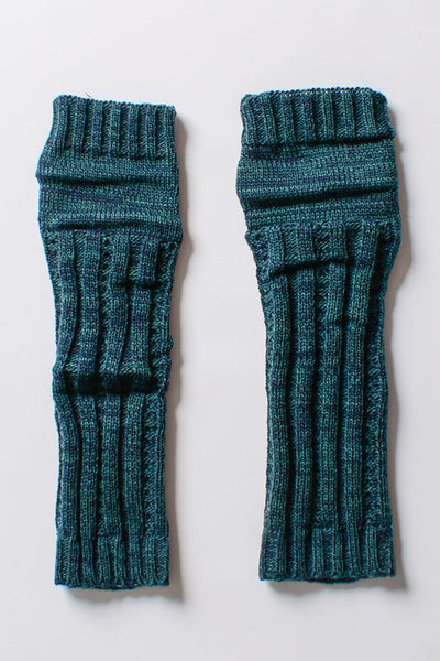 Gloves - Ribbed Arm Warmers - Girl Intuitive - Leto - OS / Teal