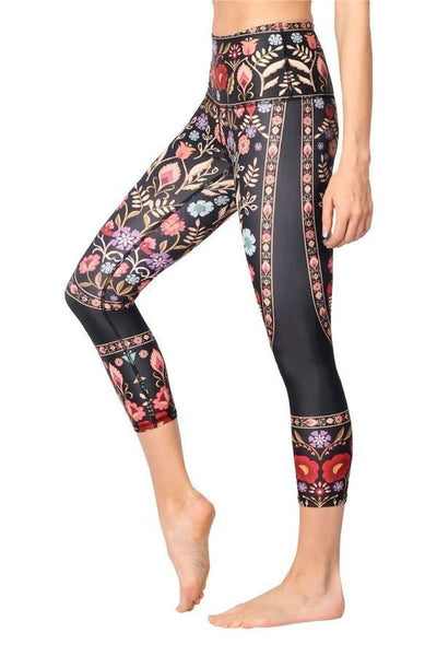 Leggings - Rustica Printed Yoga Leggings - Girl Intuitive - Yoga Democracy -