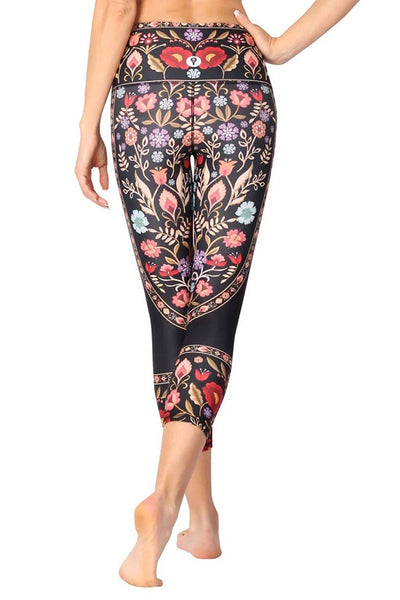 Leggings - Rustica Printed Yoga Leggings - Girl Intuitive - Yoga Democracy -
