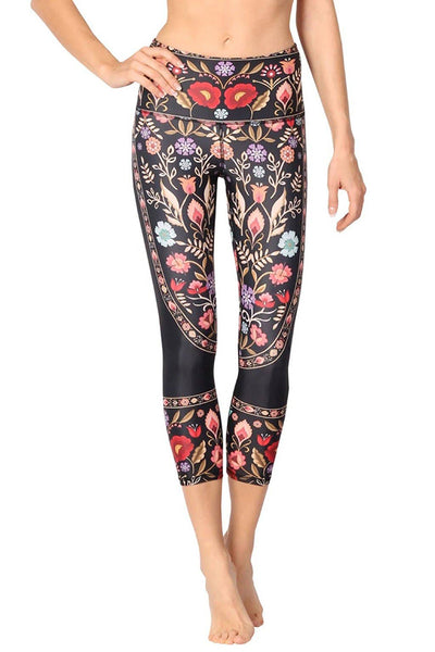 Leggings - Rustica Printed Yoga Leggings - Girl Intuitive - Yoga Democracy -