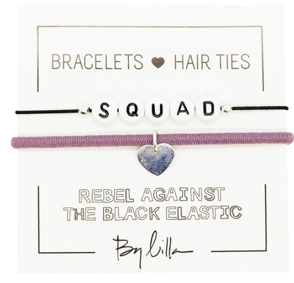 Hair - SQUAD Elastic Hair Tie and Bracelet By Lilla - Girl Intuitive - By Lilla -