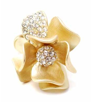 Ring - Steel Magnolias Ring - Girl Intuitive - Zenzii - gold