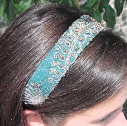 Hair - Saree Beaded Headband - Girl Intuitive - WorldFinds -