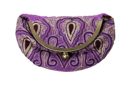 Bags - Sari Crescent Clutch - Girl Intuitive - WorldFinds -