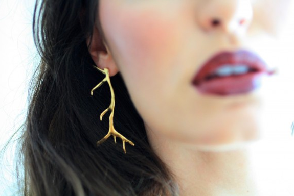 earrings - Antler Earrings - Girl Intuitive - KiraKira -
