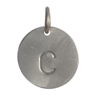 Charm - Jillery Round Initial Disc Charm - Girl Intuitive - Jillery -