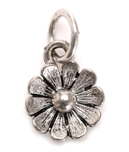 Charm - Daisy Charm Silver or Gold - Girl Intuitive - Jillery - Silver