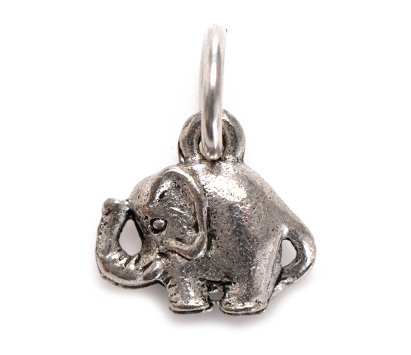 Charm - Elephant Charm Silver or Gold - Girl Intuitive - Jillery - Silver