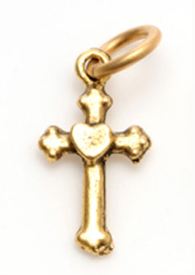 Charm - Cross Charm - Girl Intuitive - Jillery - Gold