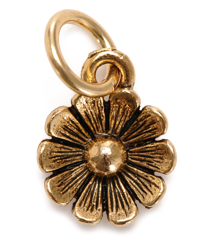 Charm - Daisy Charm Silver or Gold - Girl Intuitive - Jillery - Gold