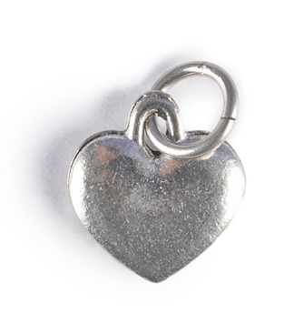 Charm - Puffy Heart Charm Gold or Silver - Girl Intuitive - Jillery - Silver