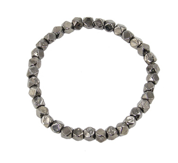 bracelet - Metallic Layering Beaded Bracelet - Girl Intuitive - WorldFinds - Gunmetal