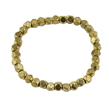 bracelet - Metallic Layering Beaded Bracelet - Girl Intuitive - WorldFinds - Gold