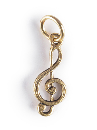 Charm - Treble Clef Music Charm - Girl Intuitive - Jillery -