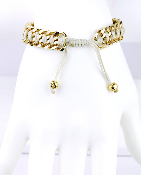 bracelet - Handwoven Gold Chain - Girl Intuitive - Shani Kiss -