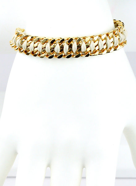 bracelet - Handwoven Gold Chain - Girl Intuitive - Shani Kiss -