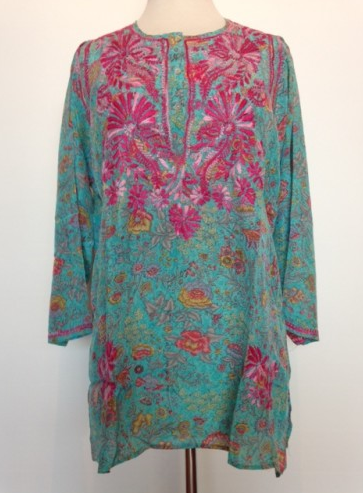 Tunic - Silk Tunic in Blue - Girl Intuitive - Dolma -