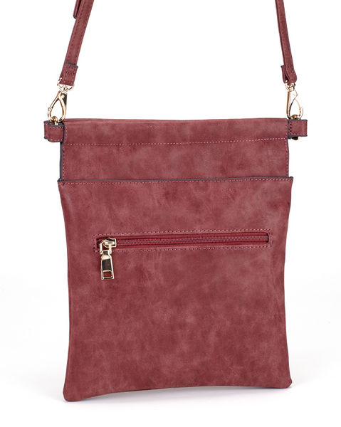 Bags - Slim Crossbody Bag in Burgundy - Girl Intuitive - Christian Livingston -