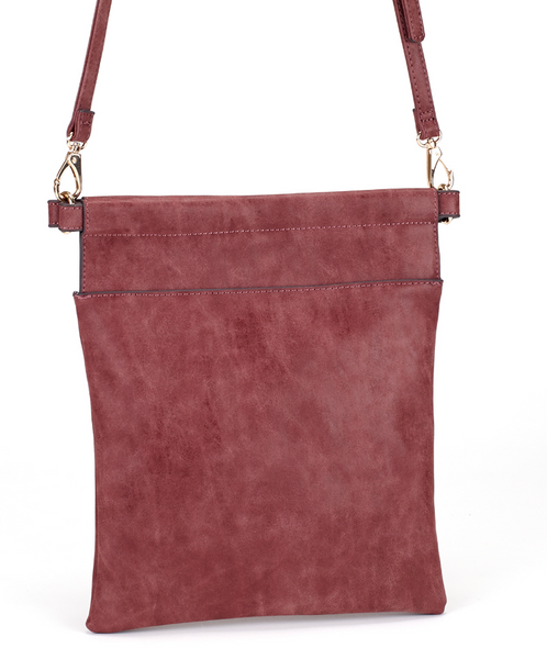 Bags - Slim Crossbody Bag in Burgundy - Girl Intuitive - Christian Livingston -