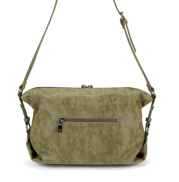 Bags - Slouchy East West Bag in Green - Girl Intuitive - Christian Livingston -