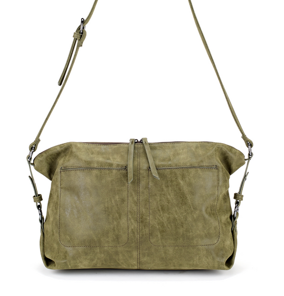 Bags - Slouchy East West Bag in Green - Girl Intuitive - Christian Livingston -