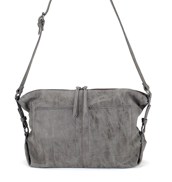 Bags - Slouchy East West Bag in Gray - Girl Intuitive - Christian Livingston -