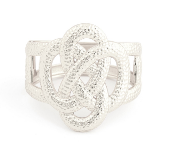 bracelet - Snake Wrap Cuff in Silver - Girl Intuitive - Zenzii -