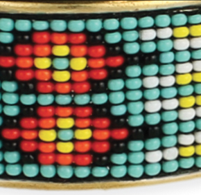 bracelet - Southwest Beaded Cuff Bracelet - Girl Intuitive - zad -