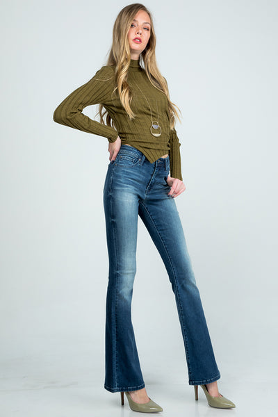 Jeans - Special A Mid Rise Flare Jeans - Girl Intuitive - Special A -