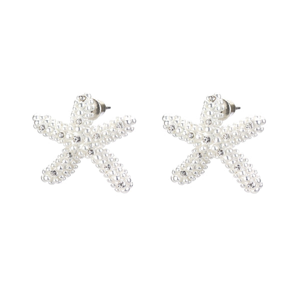 earrings - Starfish Stud Earrings - Girl Intuitive - Island Imports - Silver