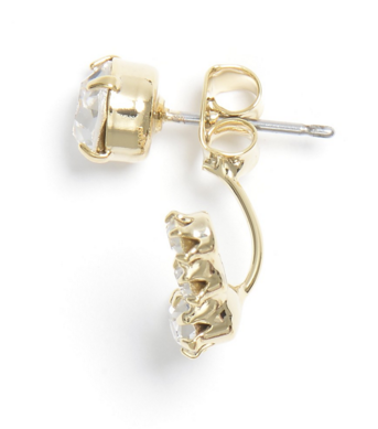 earrings - Staying Anchored Studs Earrings in Clear - Girl Intuitive - Zenzii -