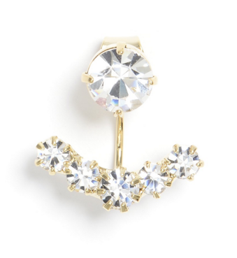 earrings - Staying Anchored Studs Earrings in Clear - Girl Intuitive - Zenzii -