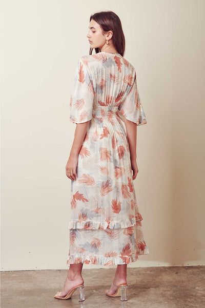Dresses - Storia V Neck Maxi Dress with Ruffles - Girl Intuitive - Storia -