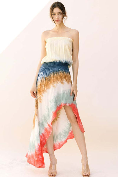 Dresses - Storia Multicolor Tie Dye Maxi Dress - Girl Intuitive - Storia -