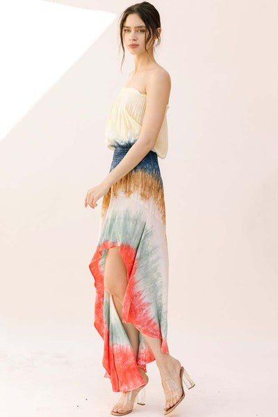 Dresses - Storia Multicolor Tie Dye Maxi Dress - Girl Intuitive - Storia -