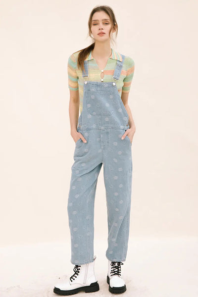 Jumpsuit - Storia Happy Face Denim Overall - Girl Intuitive - Storia -